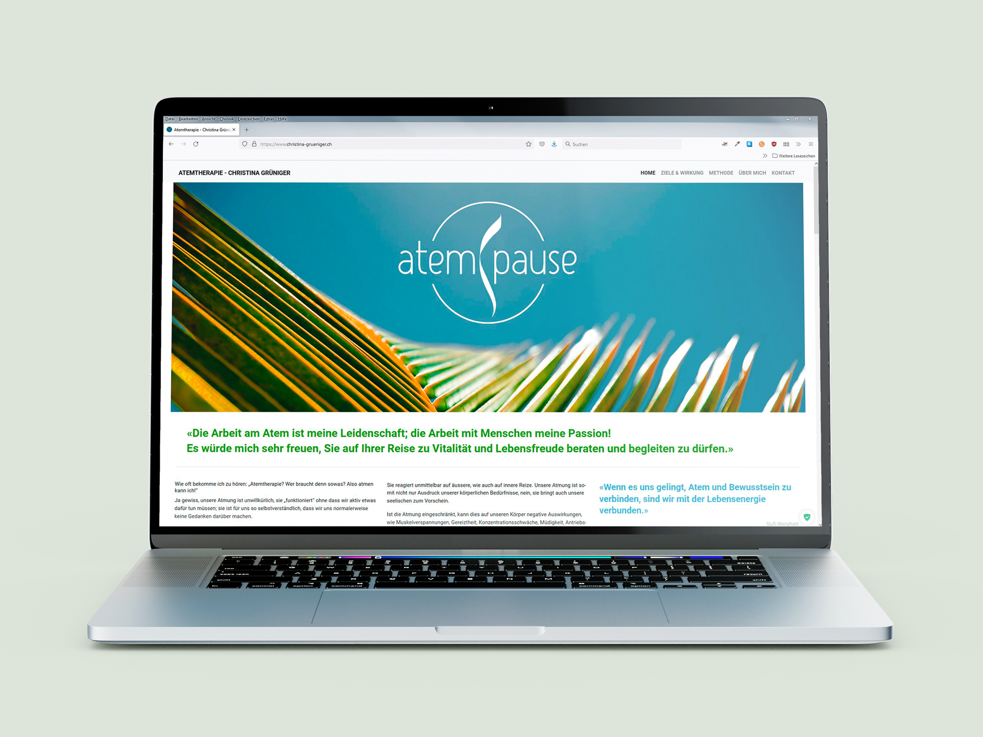 atempause – Projektbild